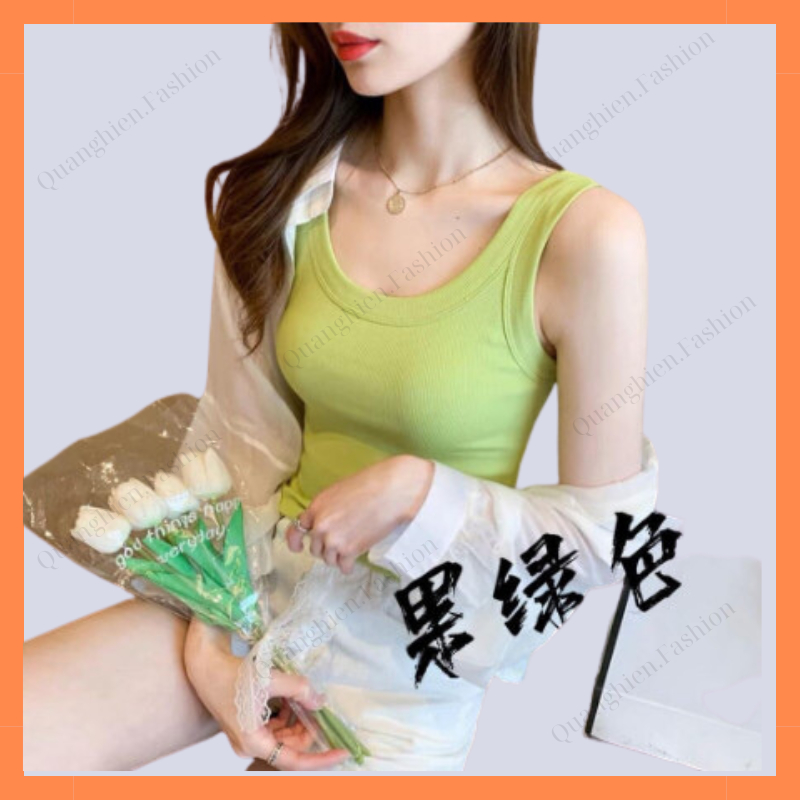Áo ba lỗ nữ dáng dài Quảng Châu, áo sát nách nữ Quảng Châu MS1112 | BigBuy360 - bigbuy360.vn