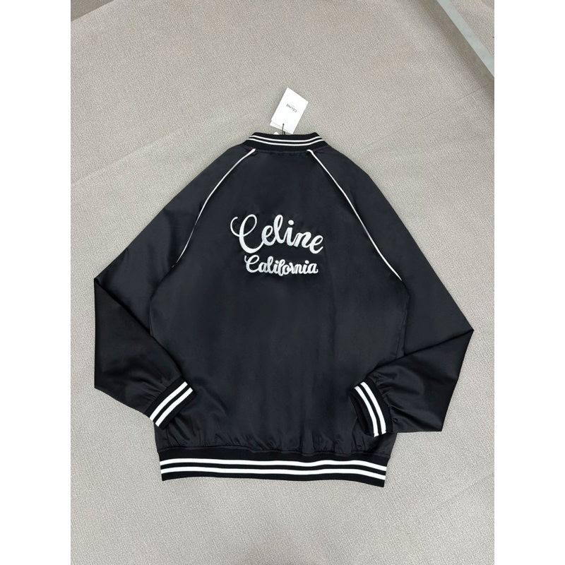 Áo khoác nam Xe Li Ne Chữ Thêu cực đẹp - Áo bomber đôi nam nữ đơn giản