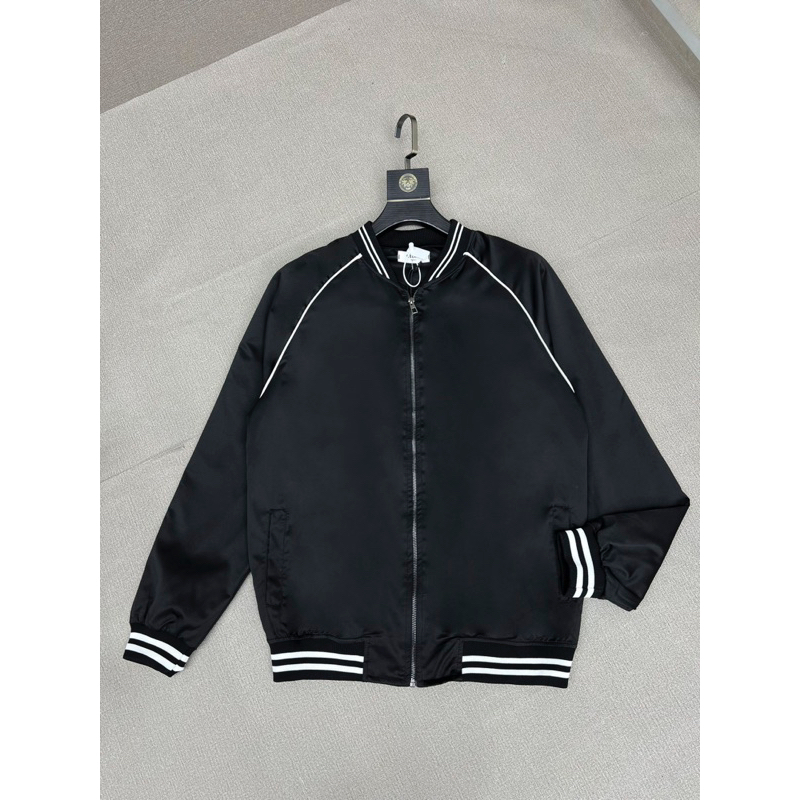 Áo khoác nam Xe Li Ne Chữ Thêu cực đẹp - Áo bomber đôi nam nữ đơn giản