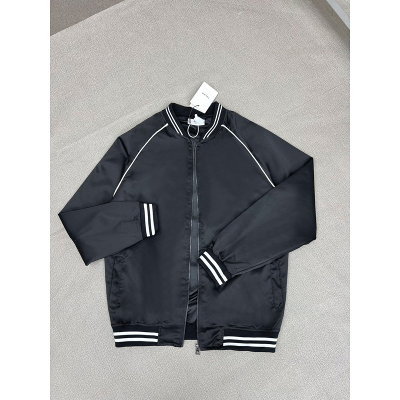 Áo khoác nam Xe Li Ne Chữ Thêu cực đẹp - Áo bomber đôi nam nữ đơn giản