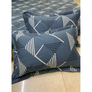 2 VỎ GỐI NẰM LÓT BÔNG. COTTON HÀN 45x65 cm
