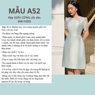 RẬP GIẤY CỨNG CẮT SẴN VÁY A52