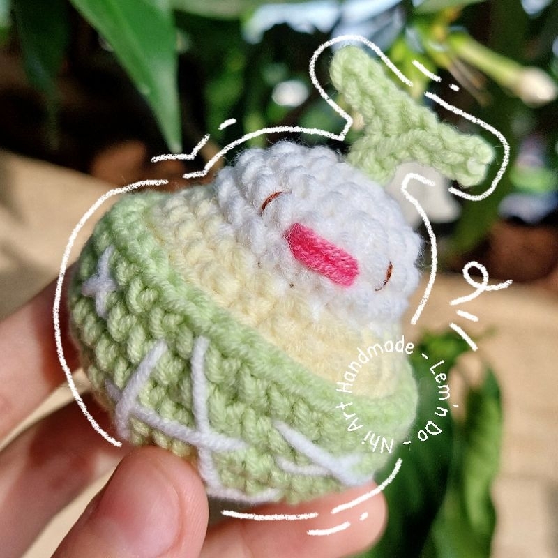 Móc khóa vịt dưa gang | Móc khóa len vịt dưa gang