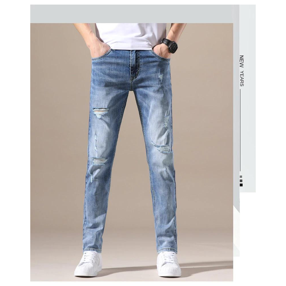 Jeans Nam RÁCH SYKINNY Quảng Châu, co giãn nhẹ form ôm , cam kết chất lượng từng SP   Ôm gọn