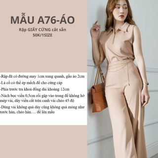 RẬP GIẤY CỨNG CẮT SẴN ÁO A76