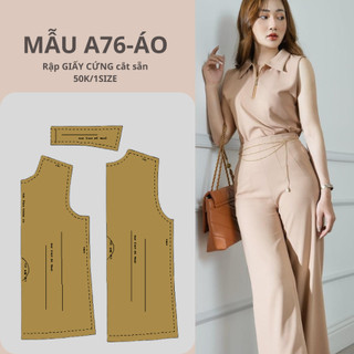 Rập giấy cứng cắt sẵn áo a76