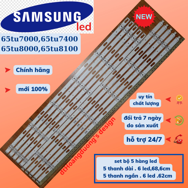 Thanh led tivi samsung65tu7000,65tu7400,65tu8000,65tu8100-dthoangduong.
