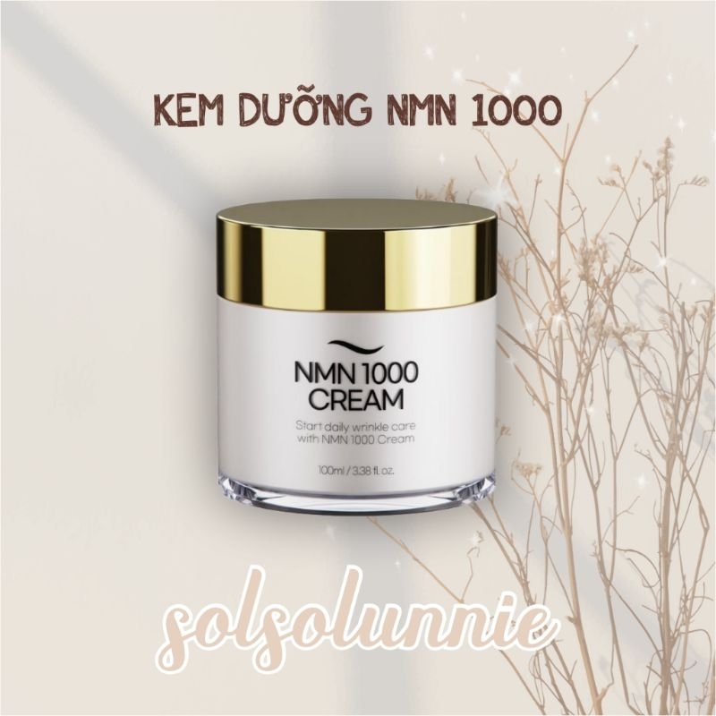Kem đêm NMN 1000 Cream nắp vàng fullsize 100ml unbox