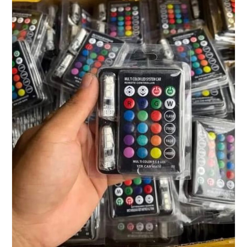 Đèn LED Demi gắn Xi Nhan Xe Máy, Oto - LED chân T10 Remot - Có Lưu Lại Chế Độ