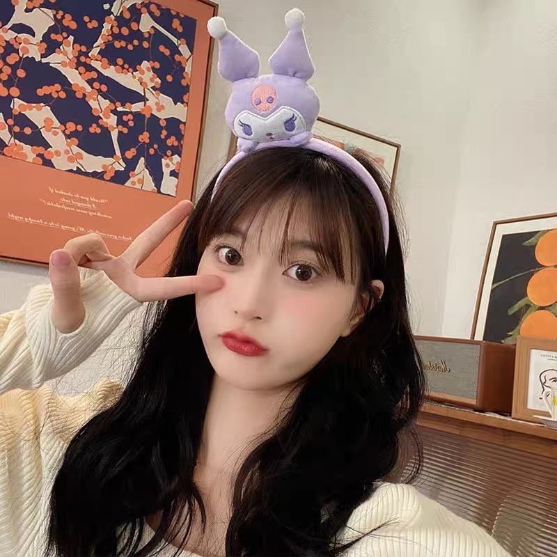 Cài Tóc - Bờm Tóc Nhân Vật Hoạt Hình Kuromi - Sanrio - My Melody - Pompompurin Dễ Thương Dành Cho Bé , Cô Nàng Thêm Xinh