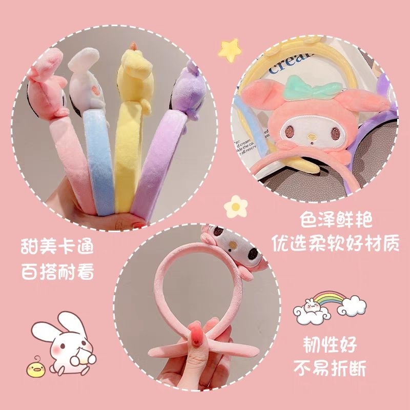 Cài Tóc - Bờm Tóc Nhân Vật Hoạt Hình Kuromi - Sanrio - My Melody - Pompompurin Dễ Thương Dành Cho Bé , Cô Nàng Thêm Xinh