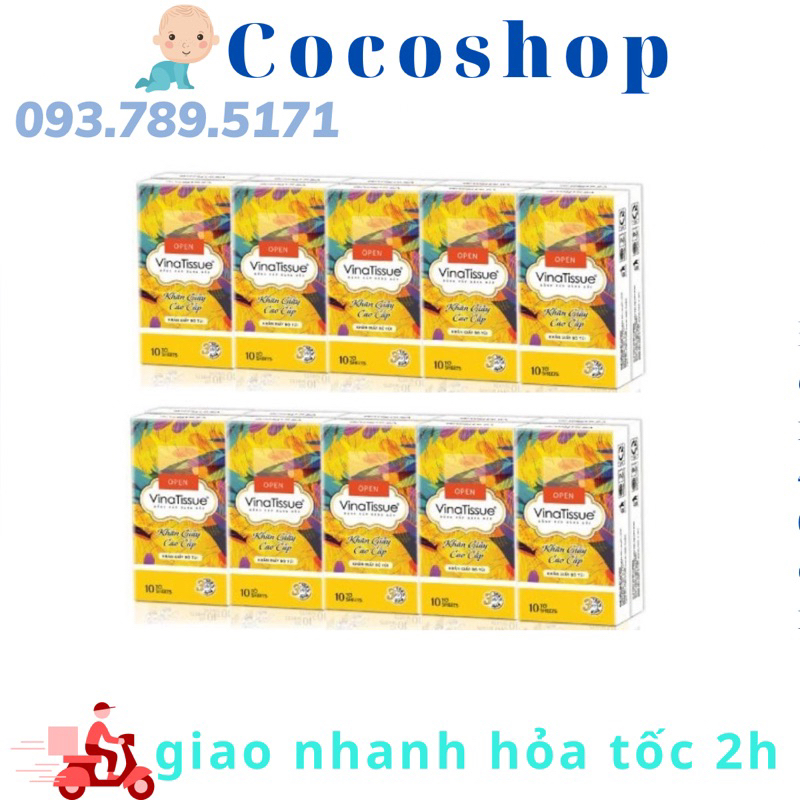 Lốc 10 gói Giấy bỏ túi Vianatisure mềm mại, nhỏ gọn, tiện lợi