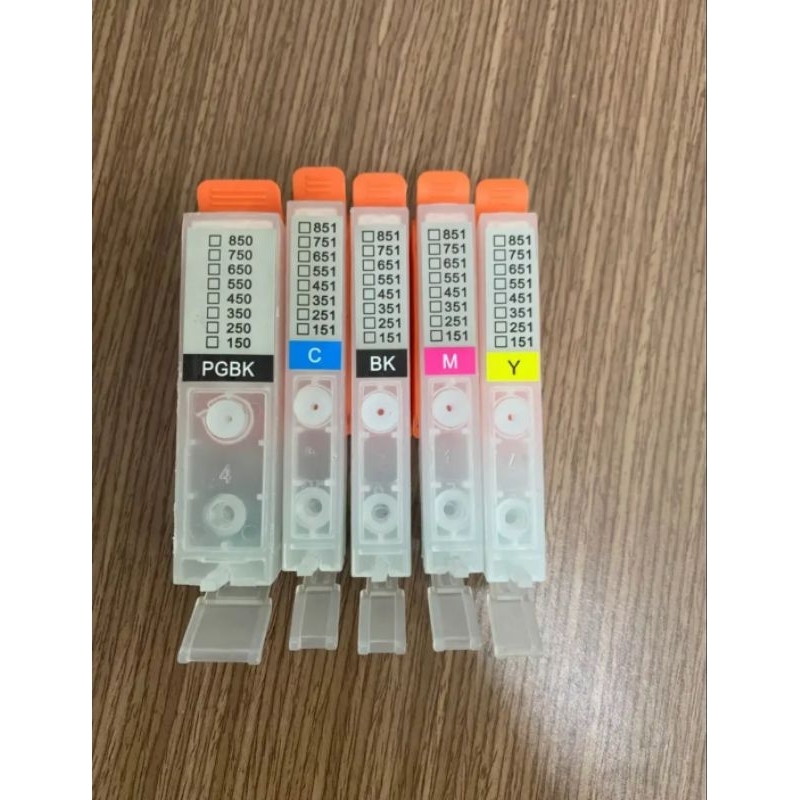Bộ tép.mực 5 màu Đã Có Chíp cho.máy in canon 6770.6860..ko có bình và dây dẫn lưu ý trọn đúng mã máy .