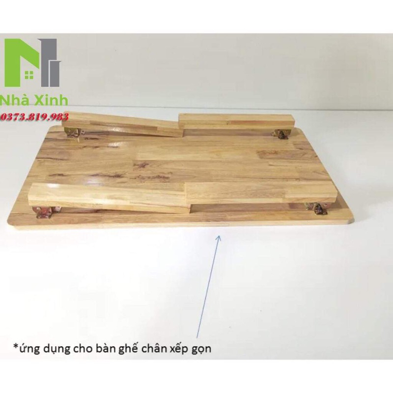 🟣Bán sỉ🟣Chân bàn gỗ cao su gấp được hàng đẹp chốt chắc chắn đủ size kích thước