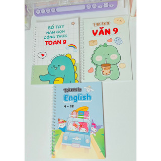 Combo 3 sổ tay khổ a5 lớp 2-3-4-5-6-7-8-9
