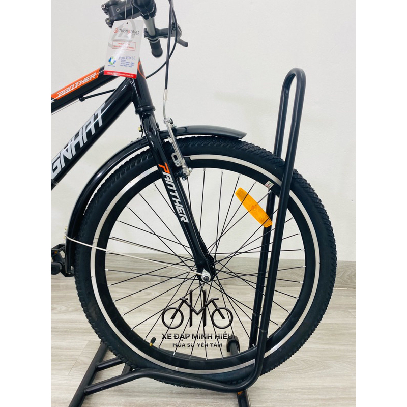 Xe đạp thể thao MTB Thống Nhất cao cấp đen cam siêu bền dễ size 24 inch