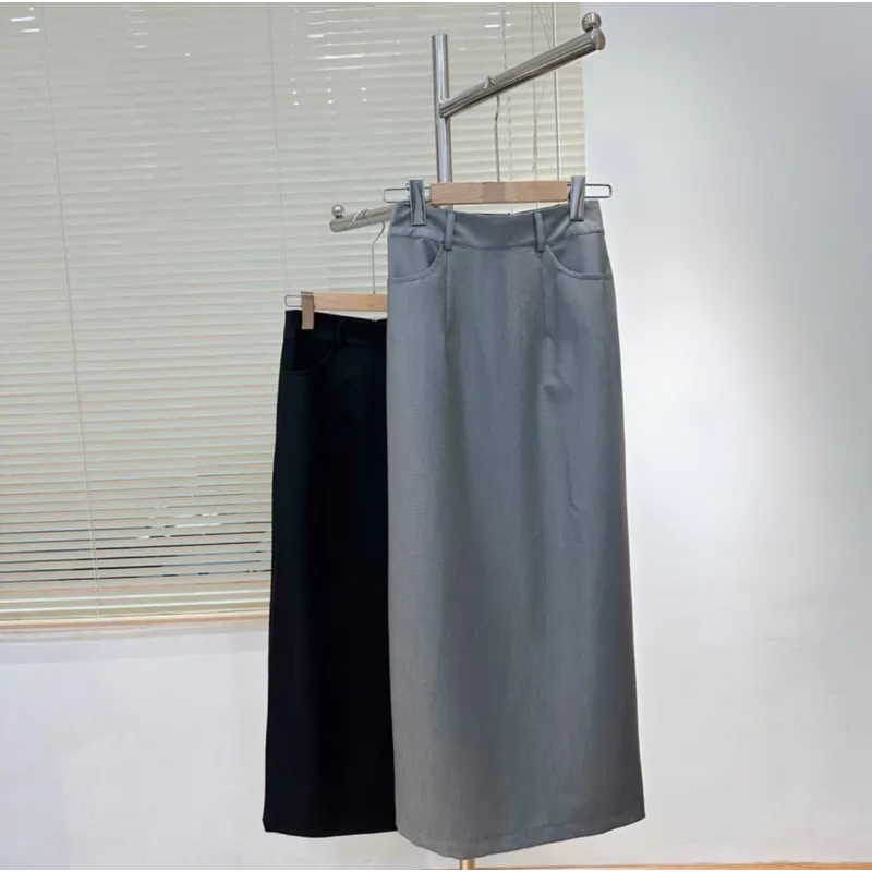 Chân váy xuông dài túi mổ 93cm