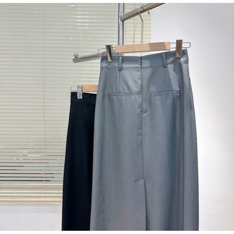 Chân váy xuông dài túi mổ 93cm