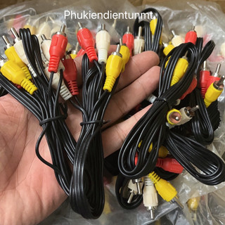 Dây cáp av/rca 3 ra 3 đen rẻ