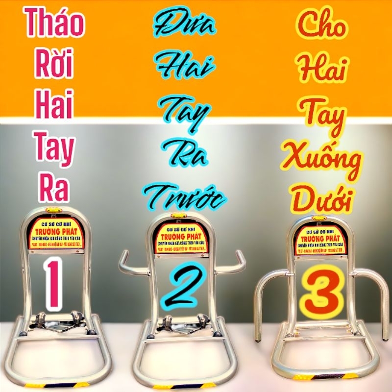 Baga phượt Xe PCX. Mẫu mới có thể tháo rời tay vịn