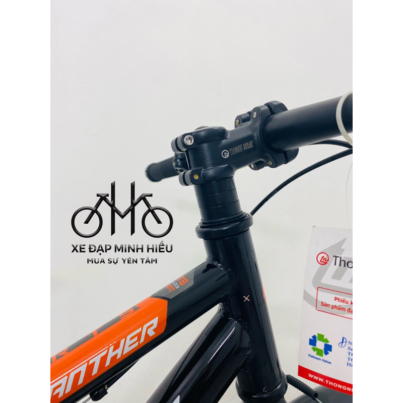 Xe đạp thể thao MTB Thống Nhất cao cấp đen cam siêu bền dễ size 24 inch