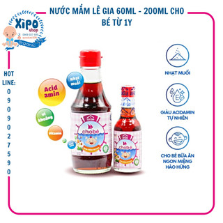 Nước Mắm Cá Cơm Lê Gia Cho Bé Từ 1y