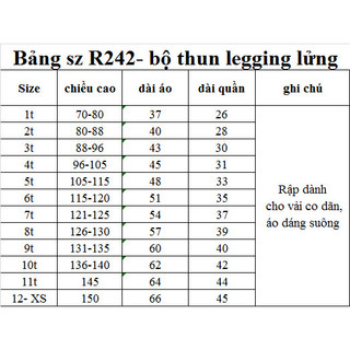 Rập giấy A0 mã R242 - Rập thun bộ mẹ bé