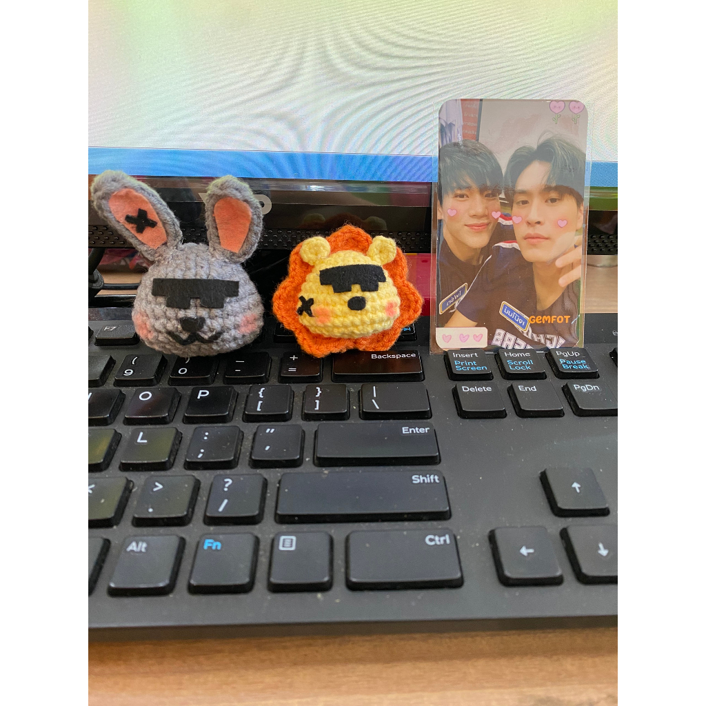 Móc khoa Nong Lion & Chinzilla Mini len - Gemini Fourth