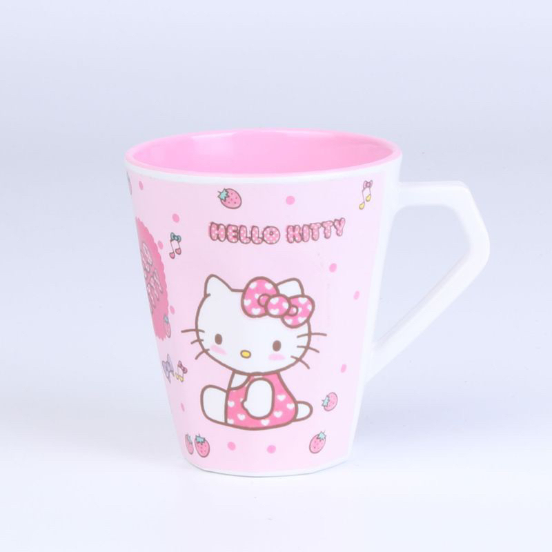 Cốc uống nước, ca nước ăn dặm cho bé hình Hello Kitty