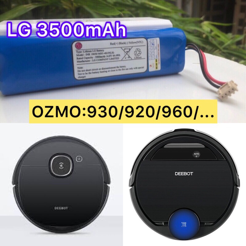 PIN LG 3500mhA NÂNG CẤP CHO ROBOT HÚT BỤI ECOVACS DEEBOT Dj35, 36, Dj65, Dn series,Ozmo 920,930