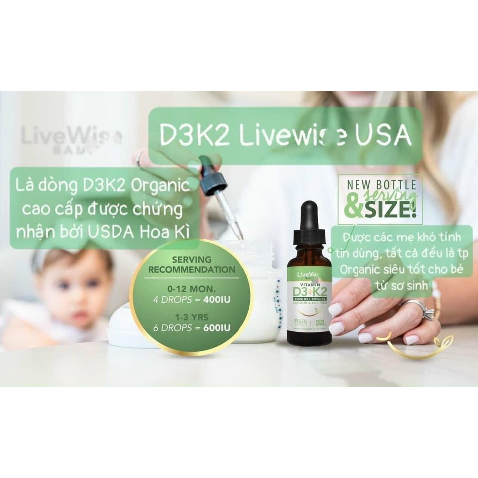 Vitamin D3K2 Organic Livewise
