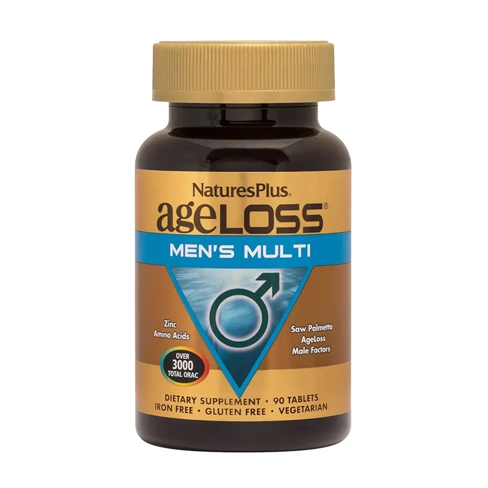 Vitamin Tổng Hợp Cho Nam Nature's Plus Ageloss Men's Multi Giúp Nâng Cao Sức Khoẻ Toàn Diện (Hộp 90 Viên)