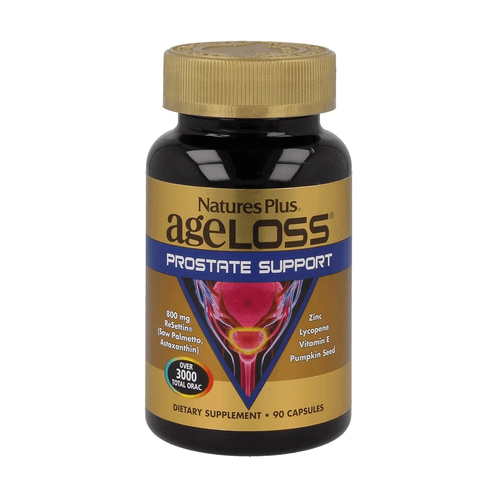 Nature's Plus Ageloss Prostate Support Giúp Ngăn Ngừa Phì Đại Tuyến Tiền Liệt (Hộp 90 Viên)