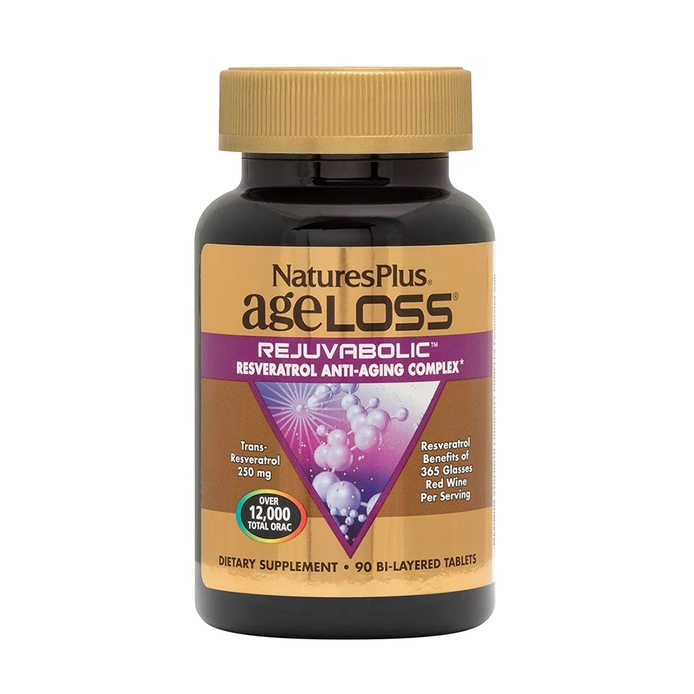 Viên Uống Đẹp Da Nature's Plus Ageloss Rejuvabolic Giúp Chống Lão Hoá, Trẻ Hoá Toàn Bộ Cơ Thể (Hộp 90 Viên)