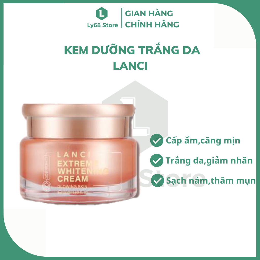 Kem Dưỡng Trắng Da Hàn Quốc LANCI Chống Lão Hóa Mờ Thâm Nám Cream 50ml