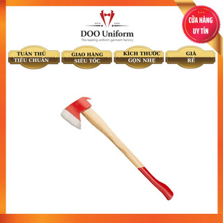 Rìu thoát hiểm cán gỗ /rìu phá dỡ PCCC/ rìu cứu nạn cán gỗ 90cm hỗ trợ trong việc phá huỷ và di chuyển