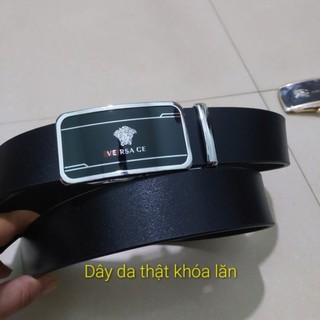 Dây thắt lưng nam da thật đầu khóa lăn cao cấp