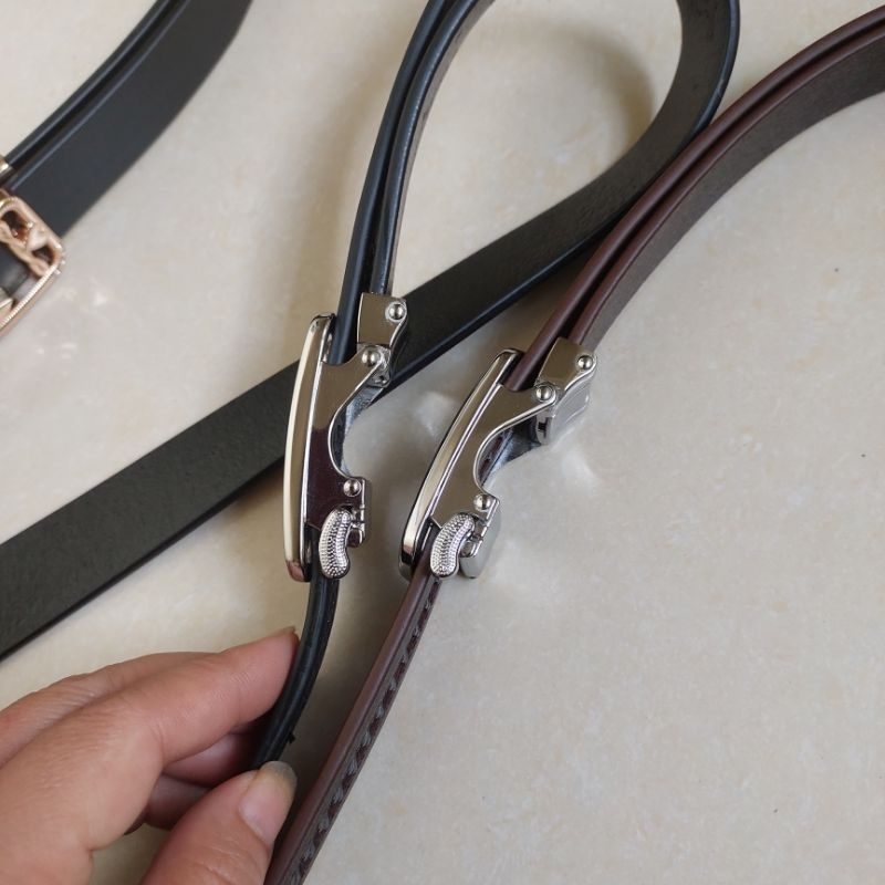 Dây lưng nữ da bò thật khóa tự động