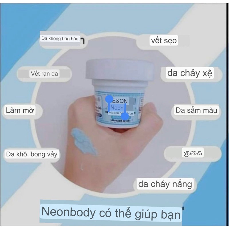 Kem body kích trắng Neon 40g hàng chuẩn