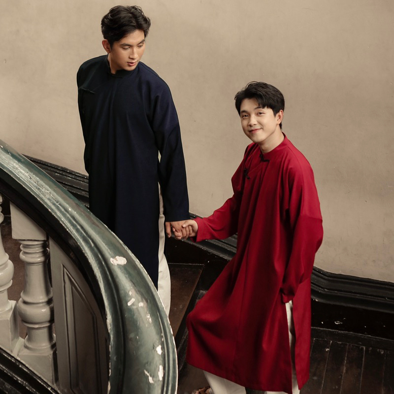 Áo dài ngũ thân cúc xoắn có BIGSIZE 120kg