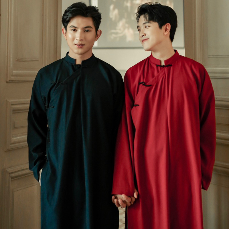 Áo dài ngũ thân cúc xoắn có BIGSIZE 120kg