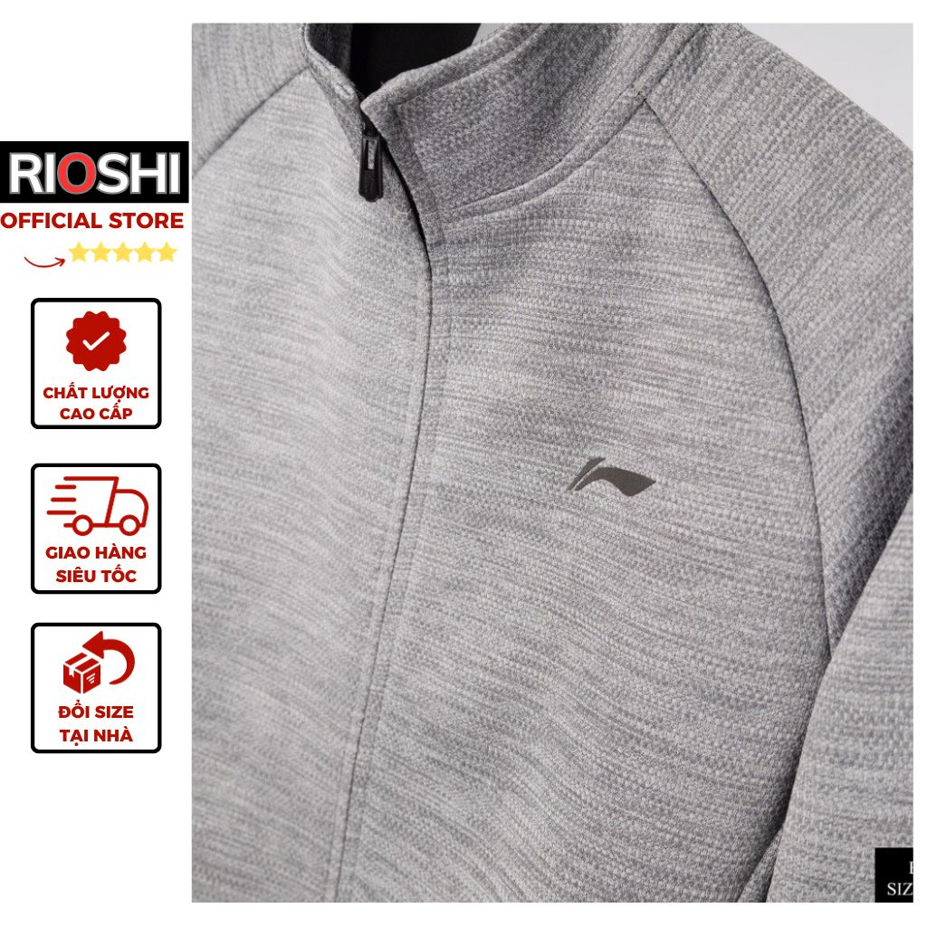 Bộ nỉ thể thao nam kéo khoá cao cấp dày dặn hàng hiệu Rioshi RD889 - Set bộ thu đông nam dài tay 2023 Hàng Xuất Dư