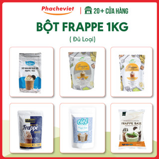Bột Frappe 1Kg Đủ Loại - Bột Frappe Luave, Bột Frappe Barismate, Bột Frappe Glofood, Bột Frappe Dan, Bột Frappe Ciel