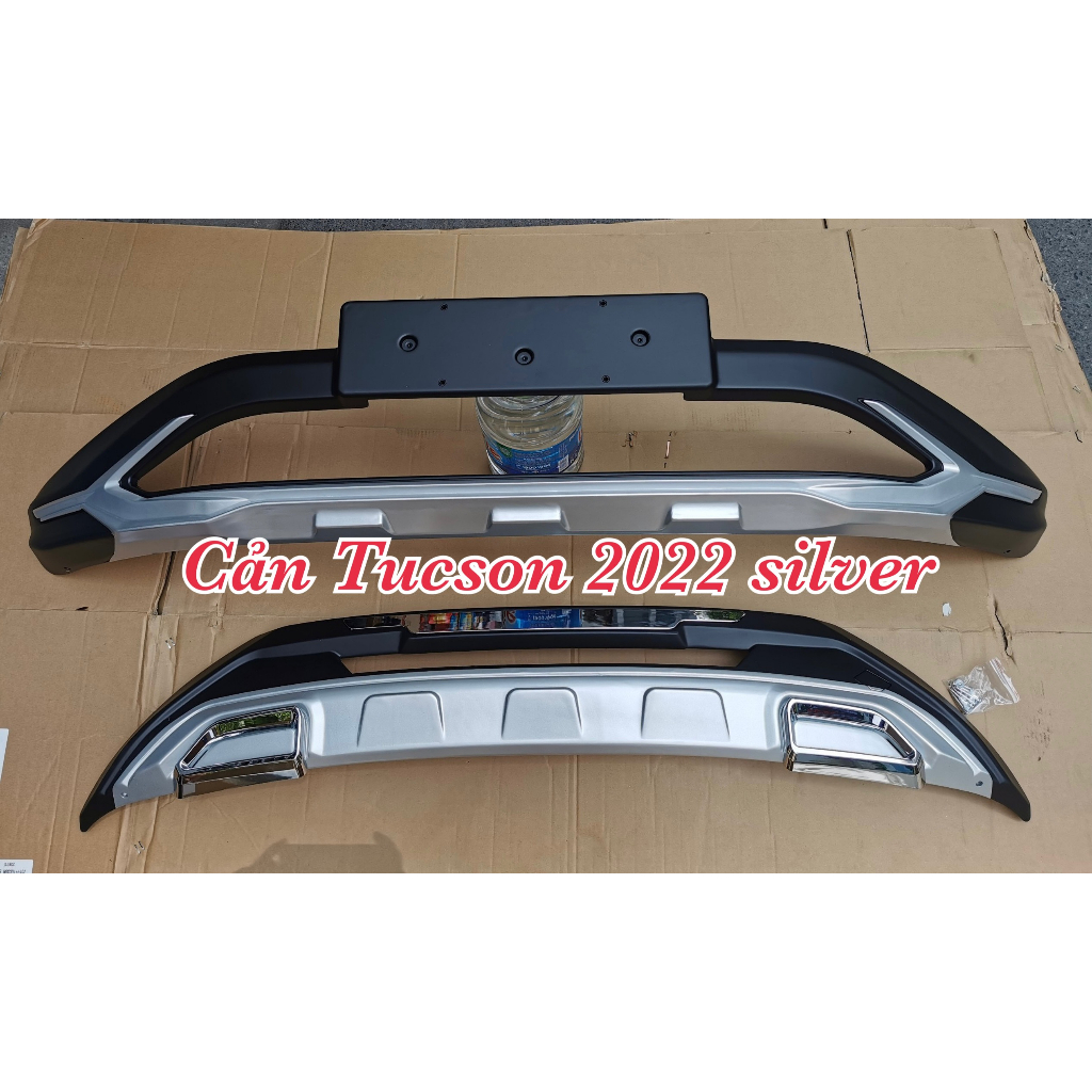 CẢN TRƯỚC SAU LẮP THEO XE HYUNDAI TUCSON 2022-2023 MẪU VIỀN BẠC