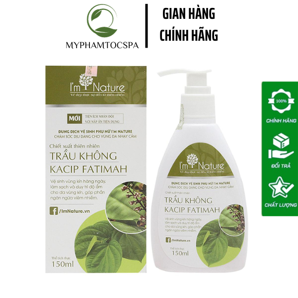 Dung Dịch Vệ Sinh Phụ Nữ Trầu Không KACIP FATIMAH I’M NATURE 150ml myphamtocspa