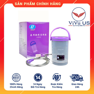 Bình truyền dùng để thải độc cà phê enema 1200ml ( Tặng cafe hữu cơ)
