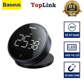 Đồng Hồ Hẹn Giờ Đếm Ngược Để Bàn Nhà Bếp Có Âm Thanh Baseus Heyo Rotation Countdown Timer Pro - TopLink