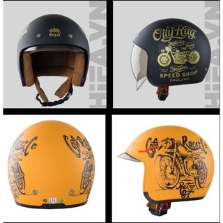 Nón bảo hiểm Royal m139 kính âm tem xe máy - Mũ bảo hiểm dấu kính m139 chính hãng Royal tem moto cafe