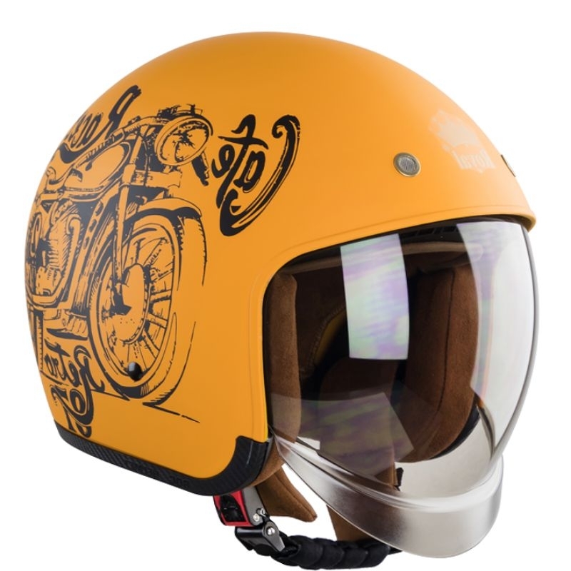 Nón bảo hiểm Royal m139 kính âm tem xe máy - Mũ bảo hiểm dấu kính m139 chính hãng Royal tem moto cafe