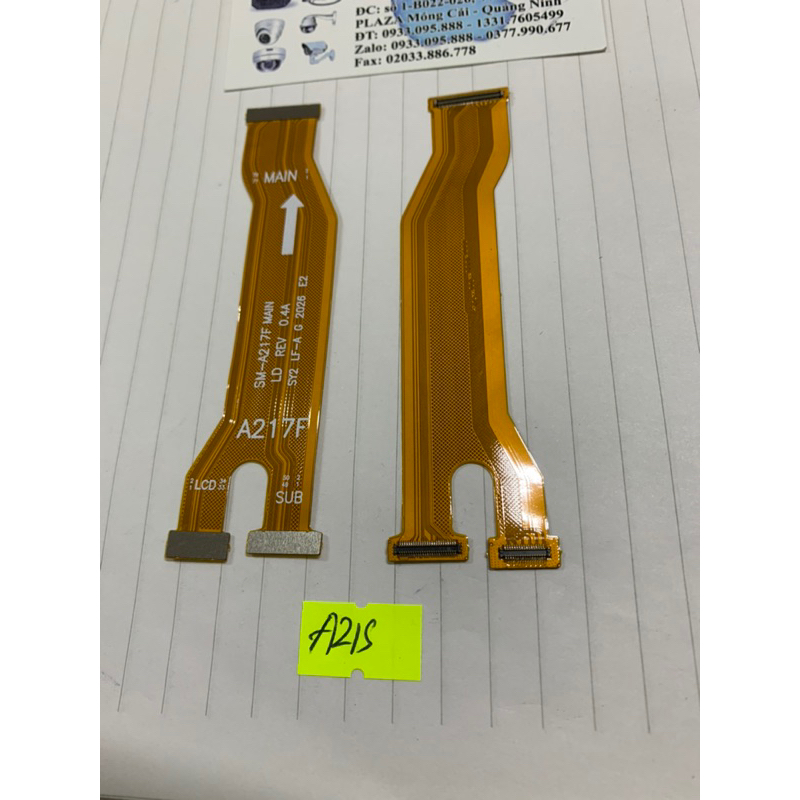 Cáp nối main màn - bo sạc A21S (A217F)